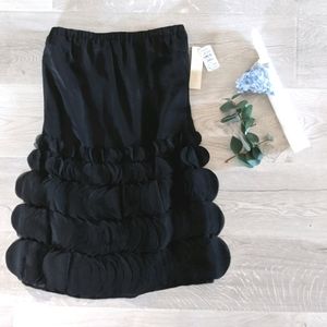 Jenny Han Flutter Petal Cocktail Strapless Dress